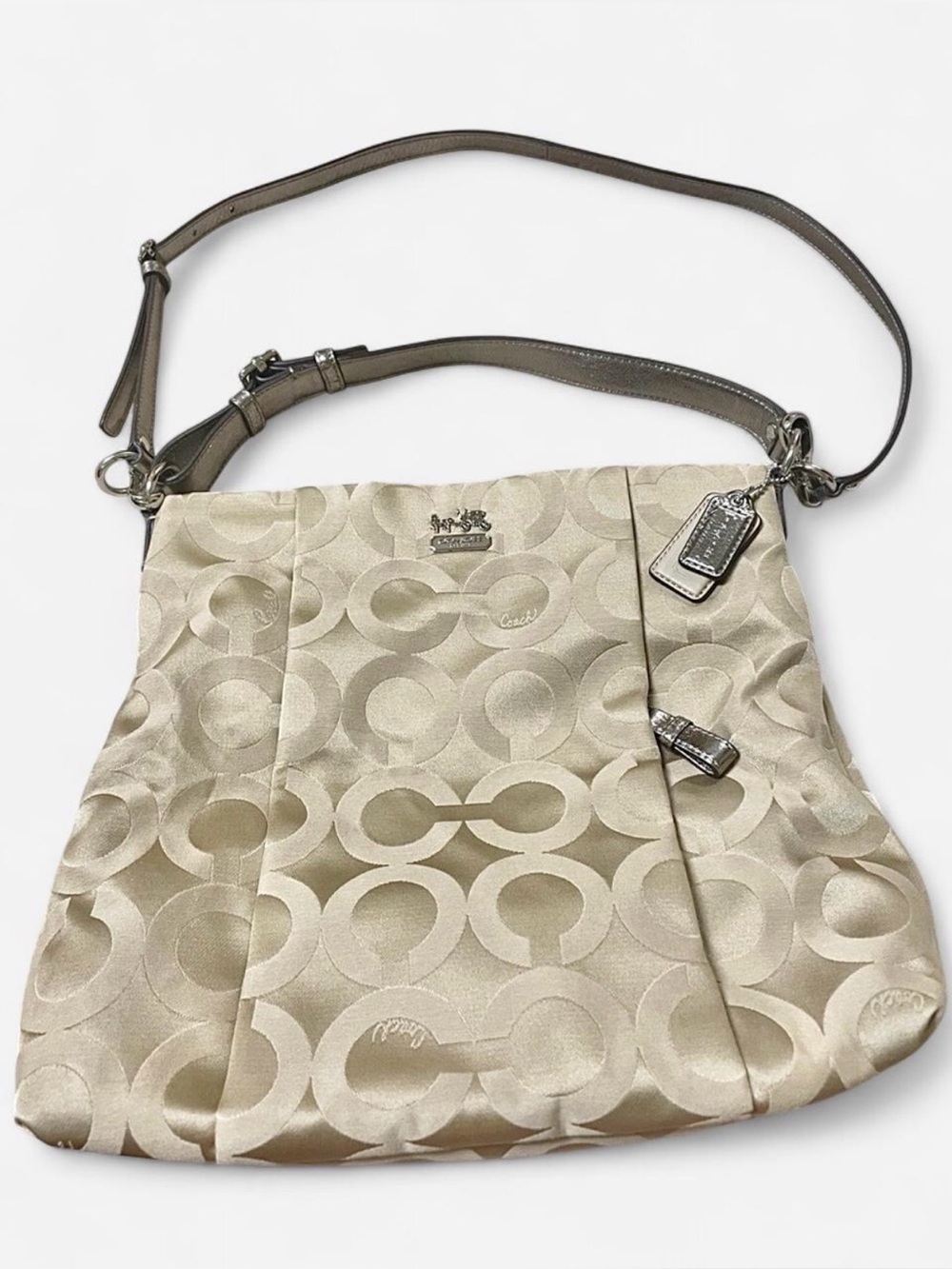 Coach Madison Op Art Sateen Isabelle shoulder/crossbody Bag vintage